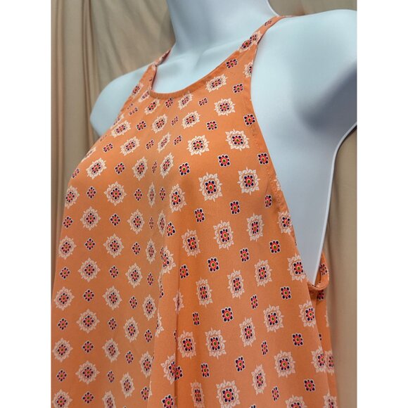 Soprano Peach Boho Tank Top Made in USA Size Medium - Picture 2 of 3